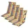 Buri Polsterauflage 4 St. Hochlehner 40 x 40 x 5 cm mehrfarbig
