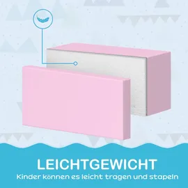 Homcom Schaumstoff Bausteine Kinder Softbausteine für Baby und Kleinkinder