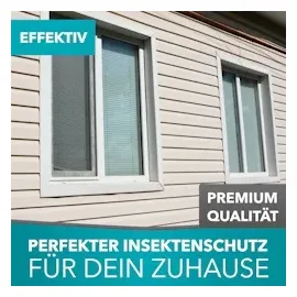 APANA Insektenschutz Fenster 80 x 100 cm weiß