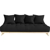 Karup Daybett Senza 90 x 200 cm Kiefer massiv schwarz