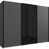 WIMEX Barcelona Schwebetürenschrank 270 x 208 x 65 cm schwarz