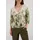 Monari Bluse Tropical Allover Grün 44