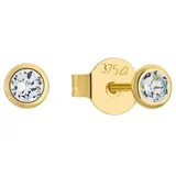 Amor Paar Ohrstecker, mit Zirkonia (synth) goldfarben