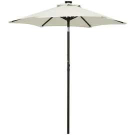 vidaXL Sonnenschirm Ø 200 cm Sandfarben