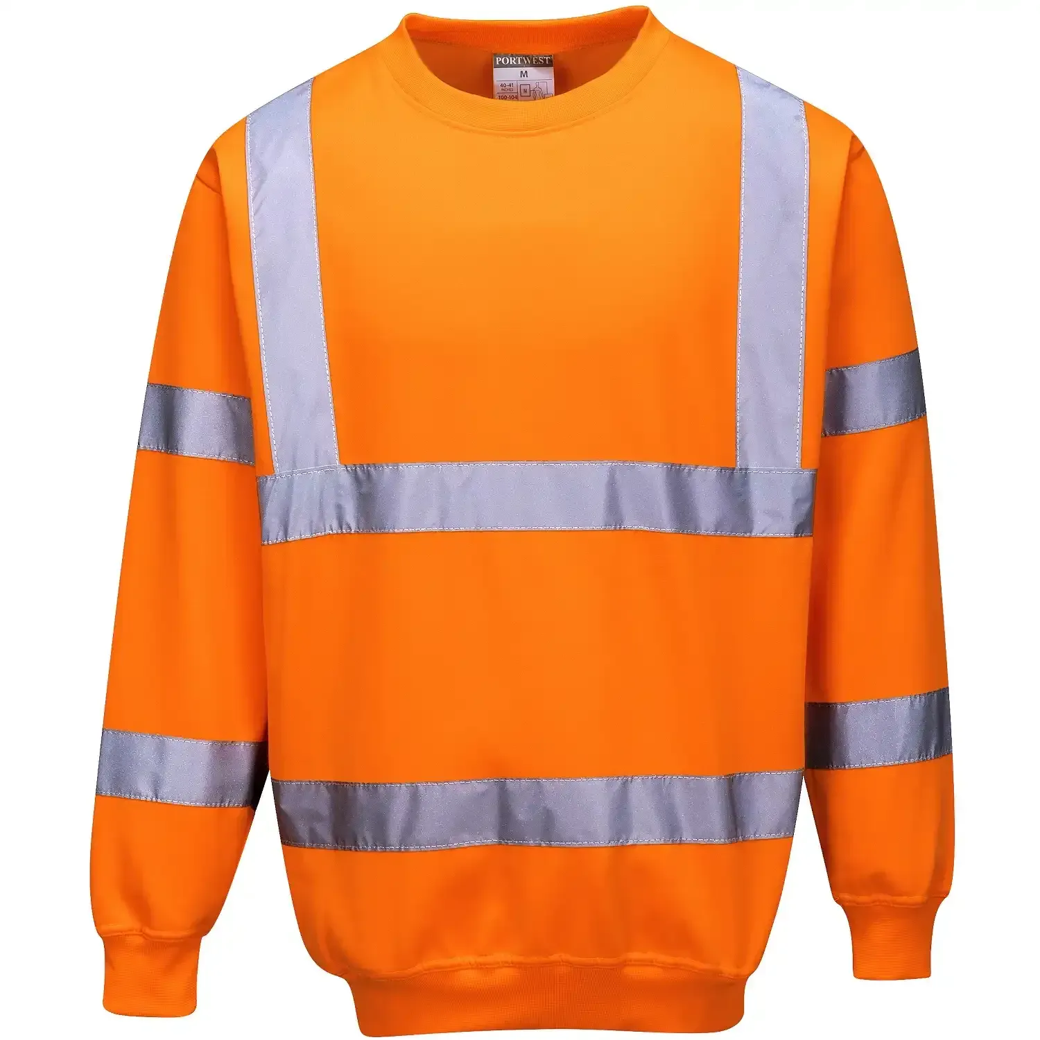 Warnschutz-Sweatshirt "B303" - XL - Orange