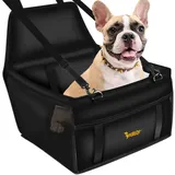 PURLOVE Faltbarer Autositz 40 x 40 x 32 cm Schwarz