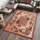 Tapiso Atlas Teppich Kurzflor Floral Blumen Beige Rot Creme Meliert Bordüre Schlafzimmer Wohnzimmer Vintage Modern ÖKOTEX 140 x 200 cm