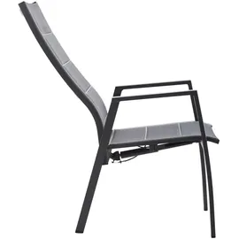 AMBIA GARDEN Gartensessel TERUEL 56 x 110 x 65 cm silber