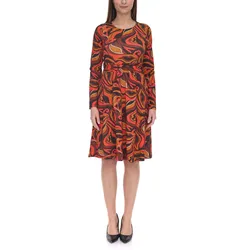 Aniston SELECTED Damen Maschenkleid modisches Sommer-Kleid 49498517 Bunt - 38