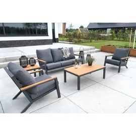 Lesli-Living Donnan Loungeset anthrazit/grau