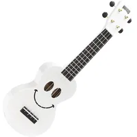 Mahalo Smiley Series Soprano Ukulele White