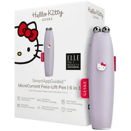 geske x Hello Kitty | SmartAppGuidedTM MicroCurrent Face-Lift Pen | 6 in 1 | Skincare Tool mit Mikrostrom | Anti Aging Device | Gesichtsstraffung | Junge Haut ohne Falten | Gerät für das Gesicht