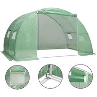 vidaXL Gewächshaus 4 x 2 x 2 m grün