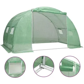 vidaXL Gewächshaus 4 x 2 x 2 m grün