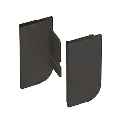 Griffl.-Endk.set, L, Canis L, 9266107, ls/rs, zum Einklemmen, Aluminium, schwarz