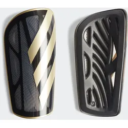 Fußball Schienbeinschoner ADIDAS PERFORMANCE "TIRO LEAGUE SCHIENBEINSCHONER", Gr. M, schwarz-weiß (schwarz, gold metallic, weiß), Protektoren