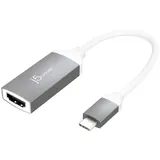 j5create USB C zu HDMI Adapter 15 cm Grau
