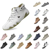 Generisch Orthopädische Sneaker Damen Ergonomischer Sommer Barfußschuhe Paar Wasserdicht & Schmerzlindernder Leder-Barfußschuh Atmungsaktive Orthopädische Barfuss - 39 EU