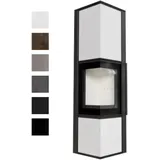 Kratki Kaminofen | TORA/L| 8 kW | Farbwahl | weißer Brennraum