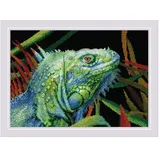 Riolis Kreuzstich Stickpackung "Leguan", Zählmuster, 30x21cm