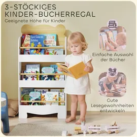 aiyaplay Kinderregal AIYAPLAY 55 x 15 x 110 cm Kiefer weiß