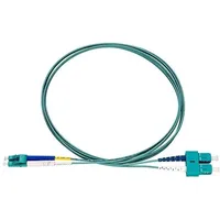 Rutenbeck Patchkabel LC-D/SC-D OM3 aqu 2m