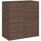 vidaXL Garten-Kissenbox PE Rattan 100x49x103,5 cm Braun