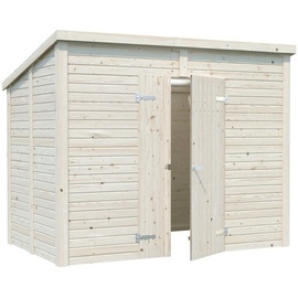 Palmako Leif Gerätehaus 273 x 170 cm Unbehandeltes Holz