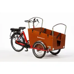 Bakfiets Daycare-E Lastenfahrrad Matt Blau Nuvinci Enviolo Stufenlose Schaltung
