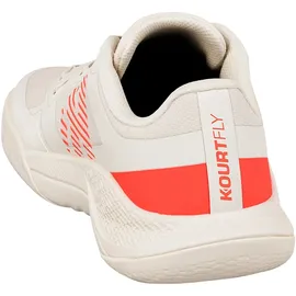 Kempa Hallen-Sport-Schuhe Kourtfly Three W in beige/fluo rot - Gr.: 10