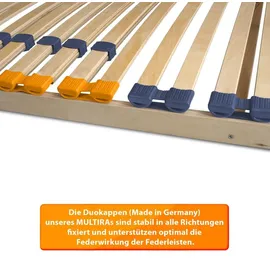 Coemo MULTIRA 2er Set Lattenrost 7-Zonen 28 Leisten Härtegrad verstellbar 90 x 200 cm