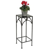 DanDiBo Ambiente DanDiBo Blumenhocker Metall Schwarz Eckig 60 cm Blumenständer 96132 M Beistelltisch Blumensäule Modern Pflanzenständer Pflanzenhocker