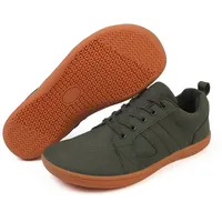 ZEPYFXIT Unisex Barfußschuhe Herren Barfuss Schuhe Damen Minimalistische Leicht Atmungsaktiv Fitnessschuhe Walkingschuhe mit Breite Zehenbox(Grün 8815,40 EU) - 40 EU