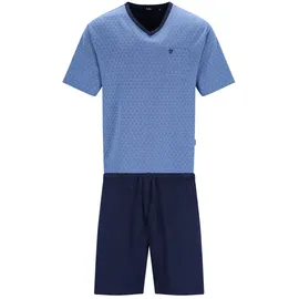 HAJO Pyjama kurz Blau 5XL