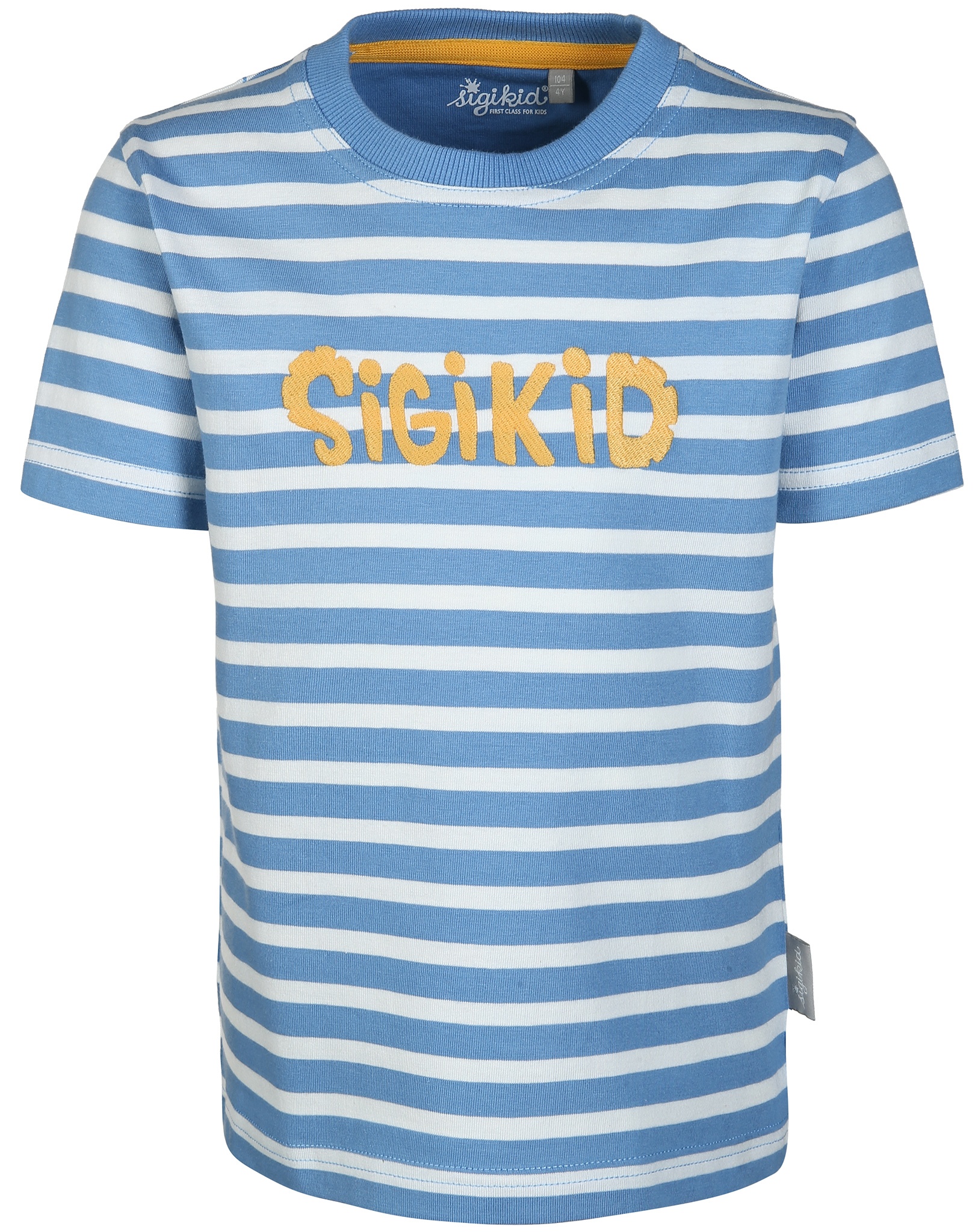 Sigikid - T-Shirt Sigikid Gestreift In Blau/Weiß  Gr.128, 128