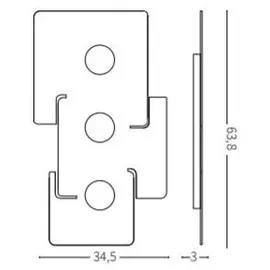 Ideal Lux Totem 3-flammig, weiß