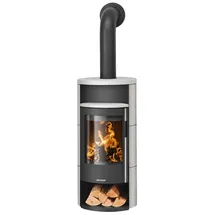 Oranier Polar Neo 6 Stahl Schwarz/Abdeckplatte Seidenweiß