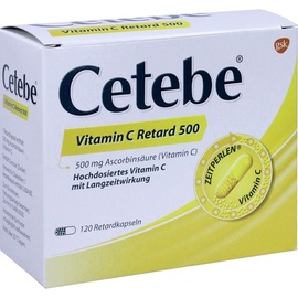 Cetebe Vitamin C retard 500 mg Kapseln 120 St.