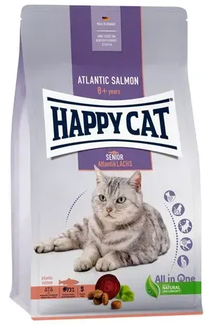 Happy Cat Katzentrockenfutter Senior Atlantik Lachs