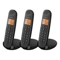 Logicom ILOA 350 Schnurloses Festnetztelefon ohne Anrufbeantworter – Trio – analoge und DECT-Telefone – Schwarz