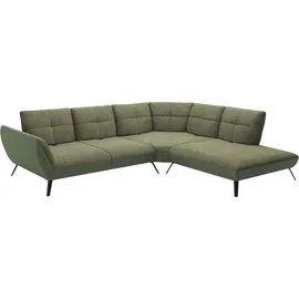 otto home Ecksofa OTTO HOME "Mikado L-Form", grün (olive), B:297cm H:88cm T:245cm, 100% Polyester, Sofas, Ecksofa, inkl. Sitztiefenverstellung und Armteilverstellung, Topseller
