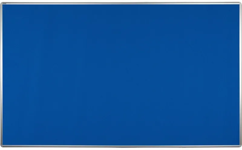 Textiltafel ekoTAB mit Alurahmen, 2000 x 1200 mm, blau