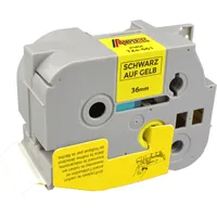 Ampertec P-Touch Band kompatibel zu TZe-661 schwarz auf gelb