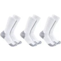 CARHARTT Midweight Cotton Blend Crew Sock 3 Paare Weiß L