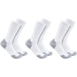 CARHARTT Midweight Cotton Blend Crew Sock 3 Paare Weiß L