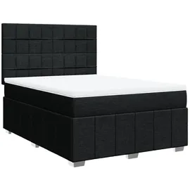 vidaXL Boxspringbett 140 x 200 cm Schwarz