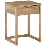 MCA Furniture Nachtschrank, Eiche, Holz, Eiche, massiv, 1 Schubladen, 45x60x40 cm, Holzmöbel, Holztische, Nachttische Holz