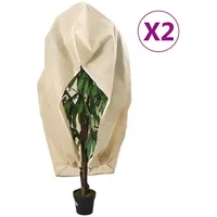 VidaXL Wintervlies mit Reißverschluss 2 Stk. 70 g/m2 3,93x3