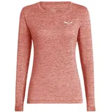 Salewa Puez Melange Dry'ton Langarm-T-Shirt Desert Pink Melange 40