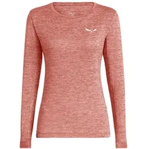 Salewa Puez Melange Dry'ton Langarm-T-Shirt Desert Pink Melange 40